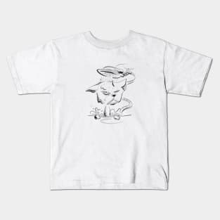 Kitty bathtime Kids T-Shirt